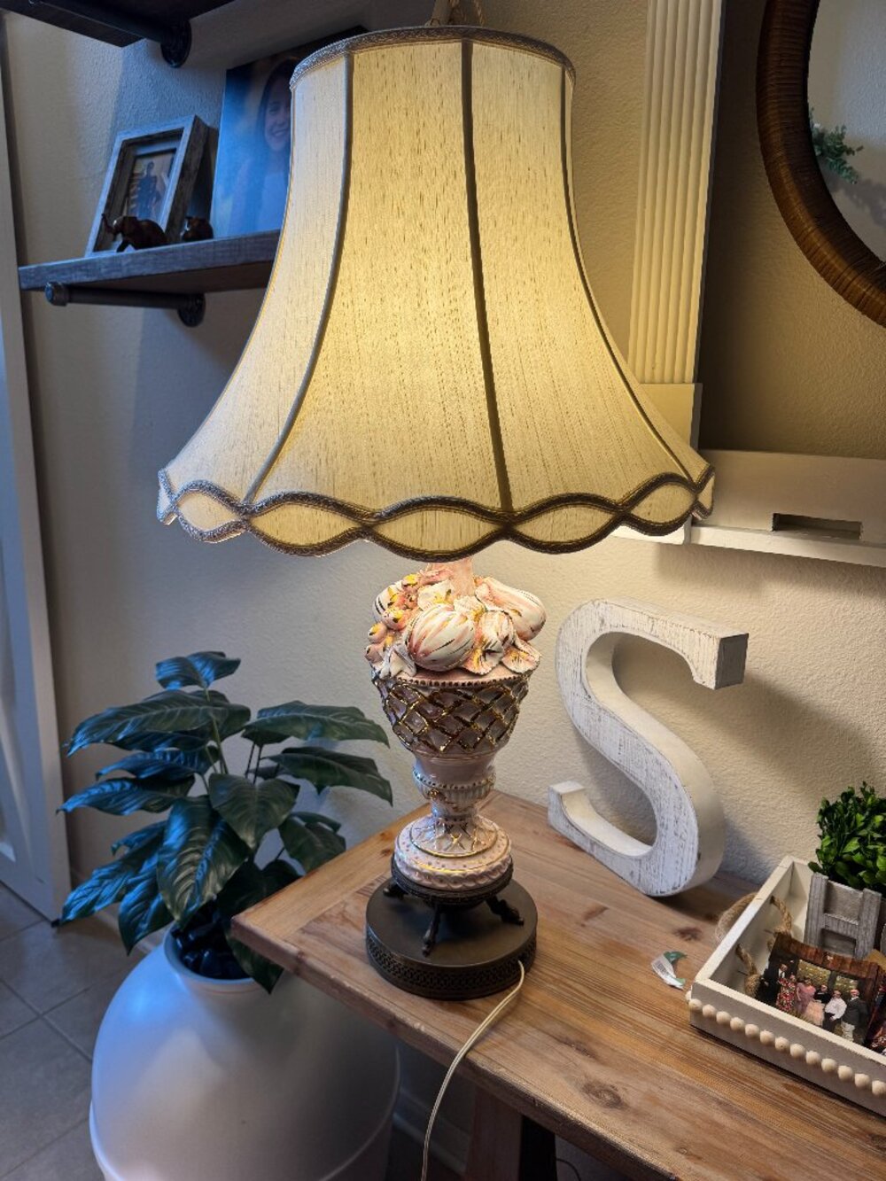 Vintage porcelain lamp